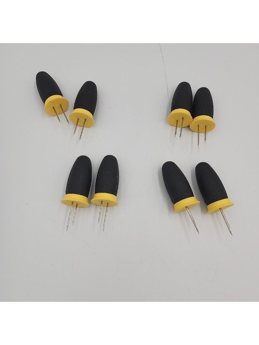 OXO Good Grip Silicone Corn Cob Skewers 4 pair Yellow Black